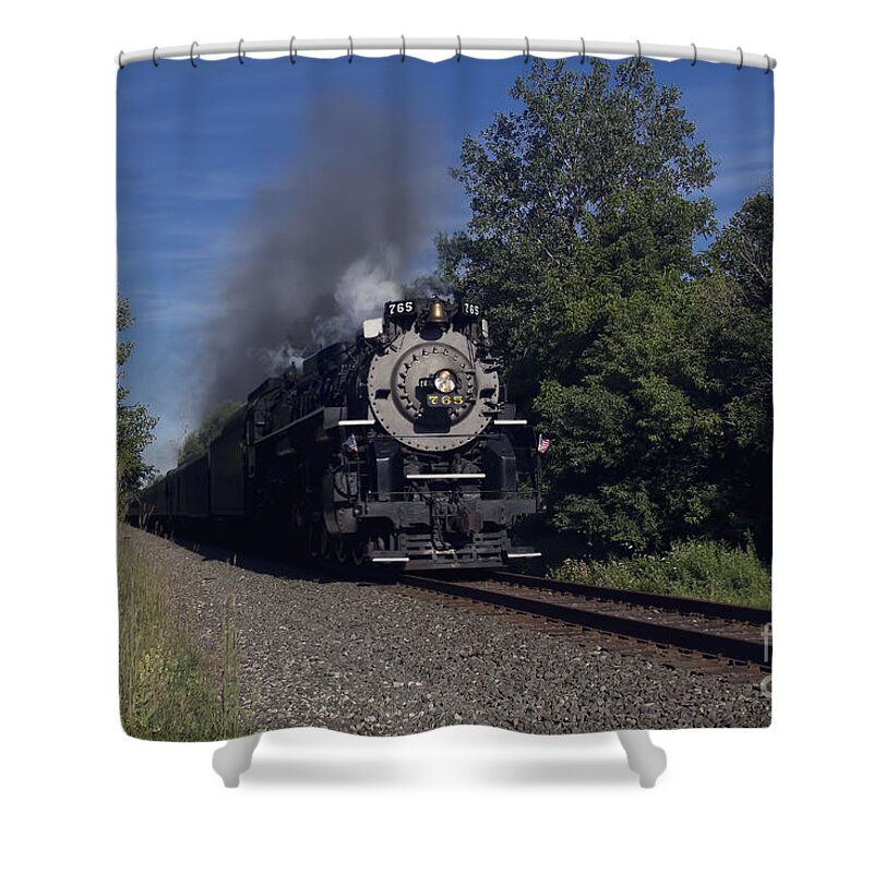 Old Steamer 765 Shower Curtain featuring the photograph Old Steamer 765 by Jim Lepard