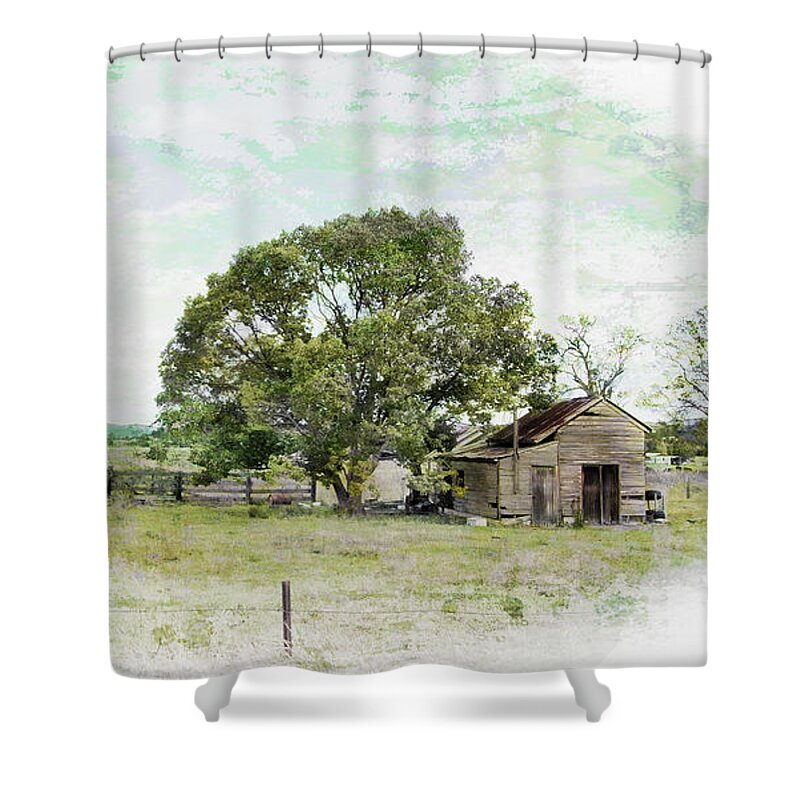Landscape Photography Shower Curtain featuring the photograph Old Times 6661 by Kevin Chippindall