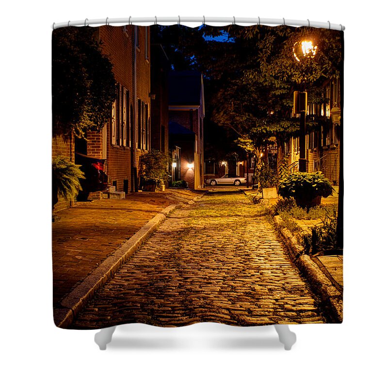 #treyusa Shower Curtain featuring the photograph Olde town Philly Alley by Mark Dodd