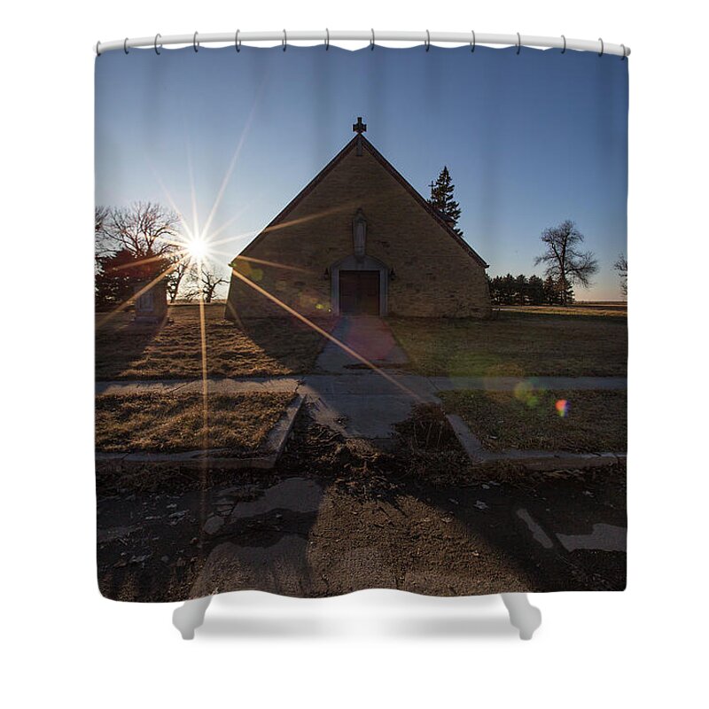 Canon Shower Curtain featuring the photograph Oldham, SD by Aaron J Groen