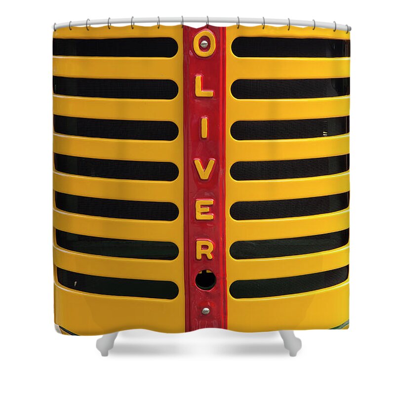 Tractor Shower Curtain featuring the photograph Oliver 66 Tractor by Mike Eingle