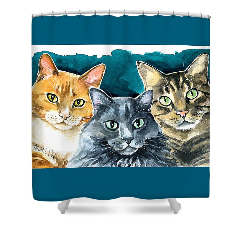 Manx Cat Shower Curtains