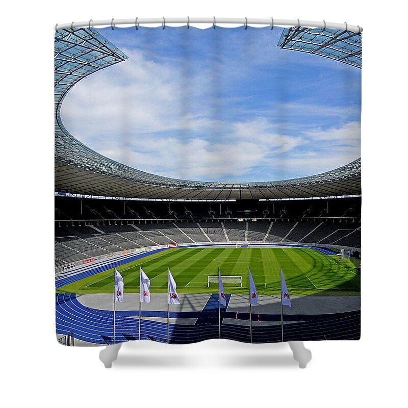 Germany Shower Curtain featuring the photograph Olympic Stadium Berlin by Juergen Weiss