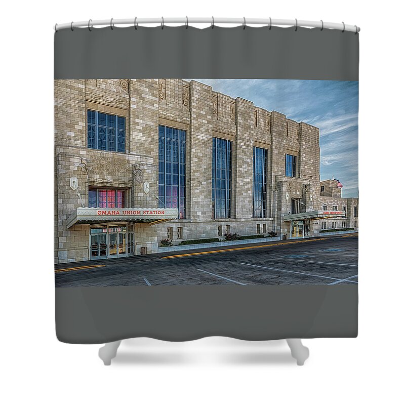 Union Station Shower Curtain featuring the photograph Omaha Union Station by Susan Rissi Tregoning