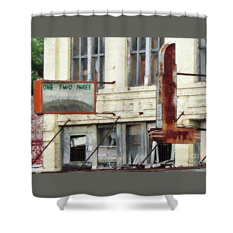 Signs Shower Curtain featuring the photograph On Count Of Three by Joe Pratt