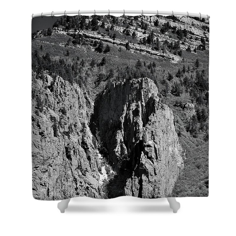 Landscape Shower Curtain featuring the photograph On Sandia Mountain by Ron Cline