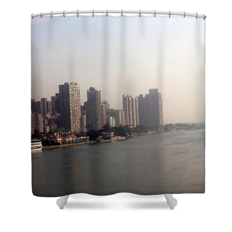 Water Shower Curtain featuring the photograph On The Nile River by Jason Sentuf