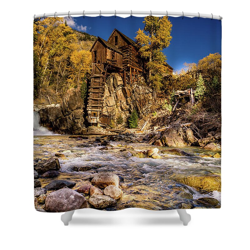 Crystal Shower Curtain featuring the photograph On the Rocks by Chuck Rasco Photography