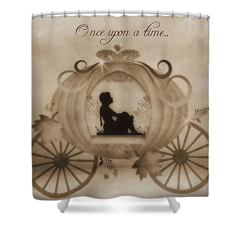 Once Upon A Time Shower Curtain featuring the digital art Once Upon A Time by TnBackroadsPhotos 