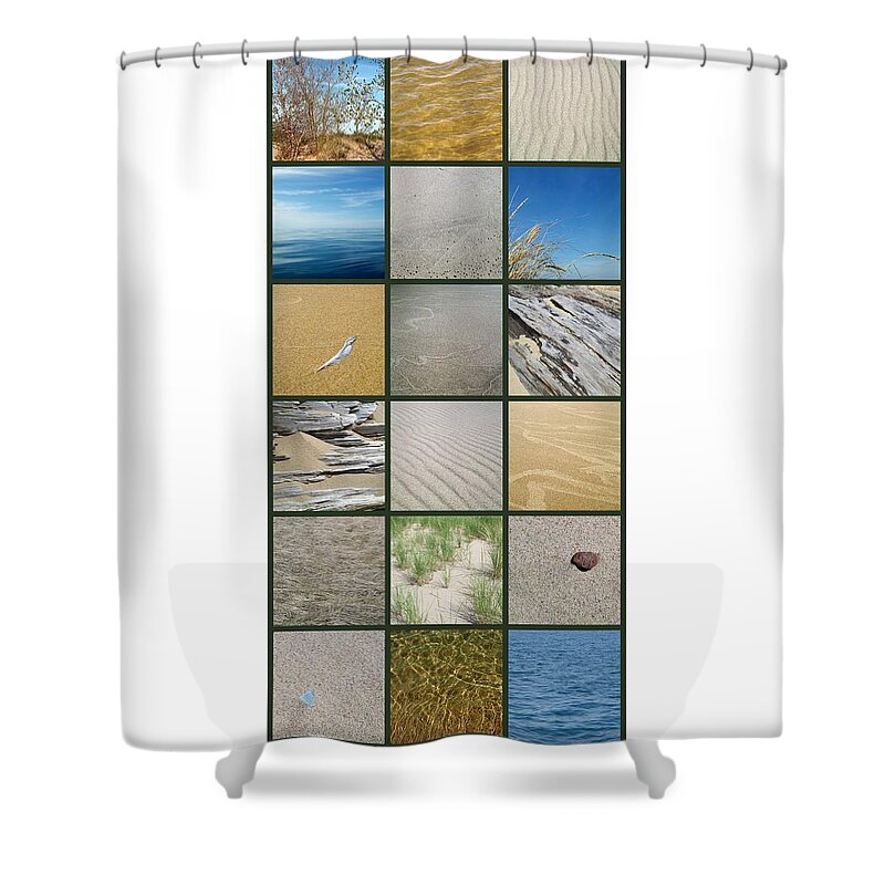 Nautical Shower Curtain featuring the photograph One Day at the Beach ll by Michelle Calkins