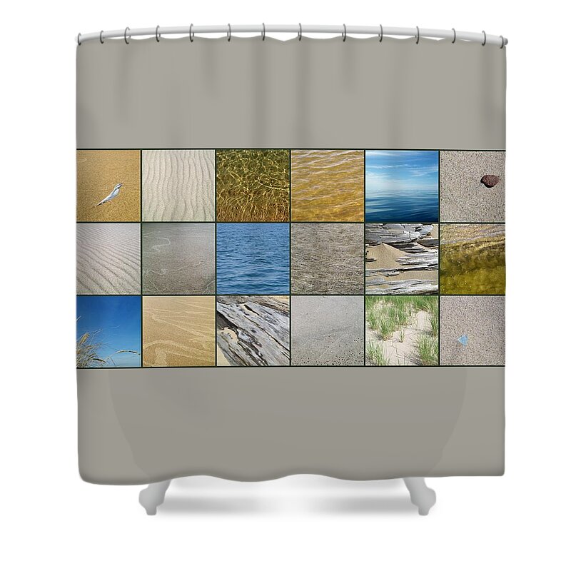 Nautical Shower Curtain featuring the photograph One Day at the Beach by Michelle Calkins