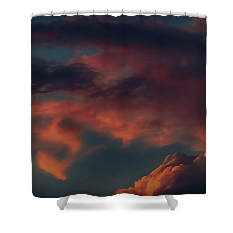 Cloud Shower Curtain featuring the photograph One Fine Day by Pat Cook