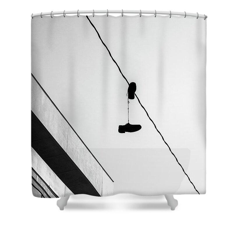 Shoes Shower Curtain featuring the photograph One Pair - Abstract by Steven Milner