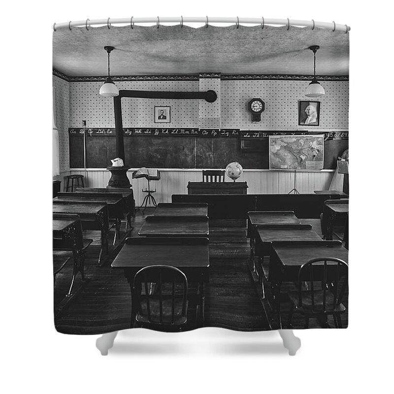 School Shower Curtain featuring the photograph One Room School House by Mountain Dreams