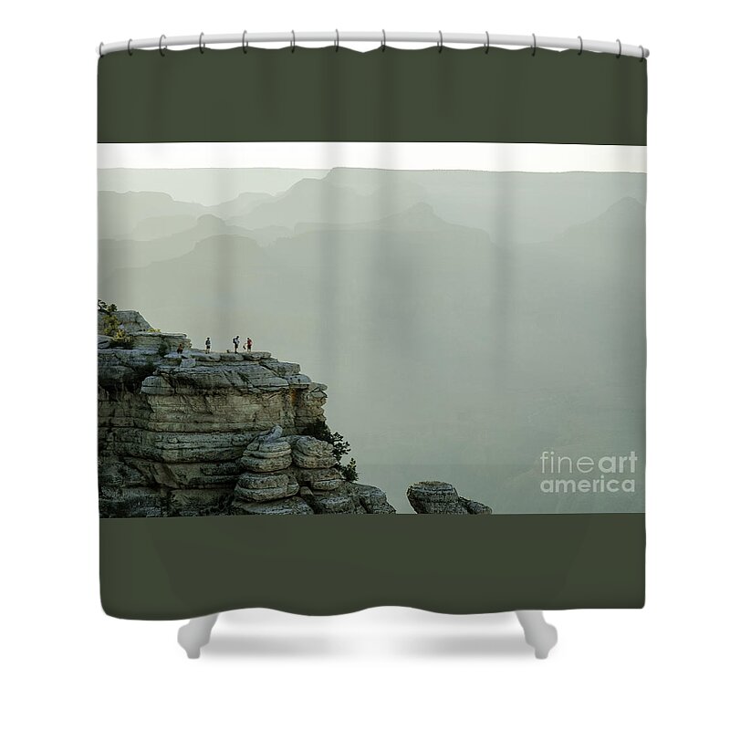 Grand Shower Curtain featuring the photograph Onlookers by Nick Boren