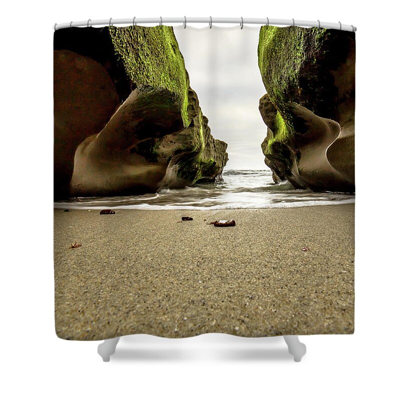 Tide Shower Curtain featuring the photograph Only at Low Tide by Ryan Weddle