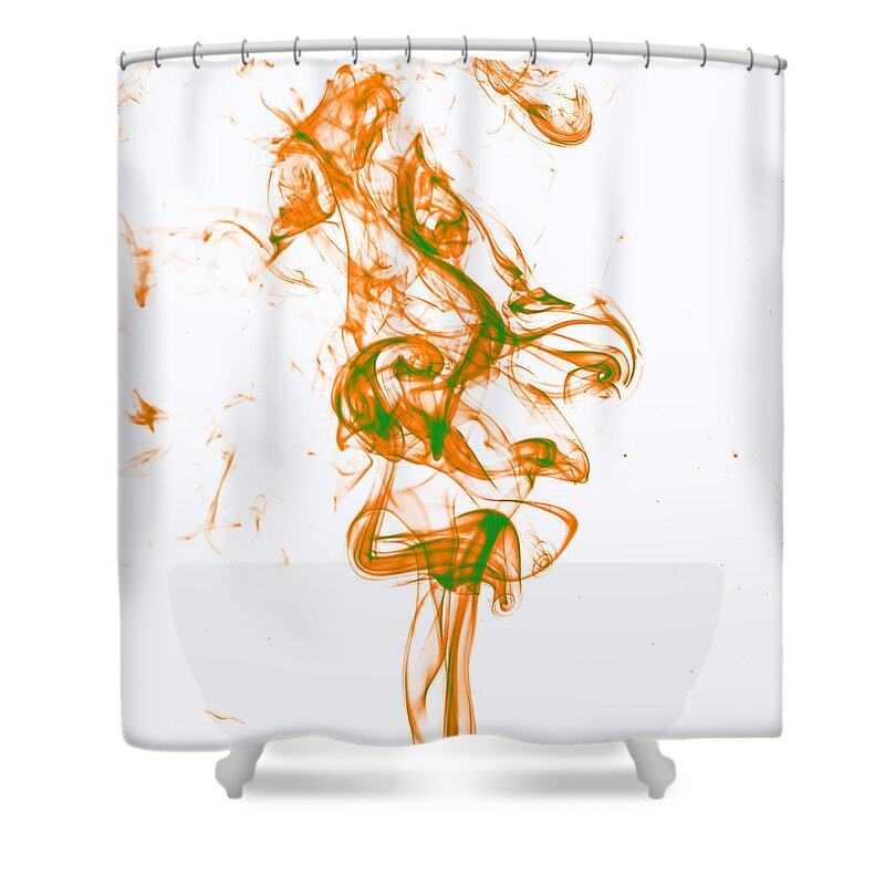 Love Shower Curtain featuring the photograph Orange and Green by Rainer Kersten