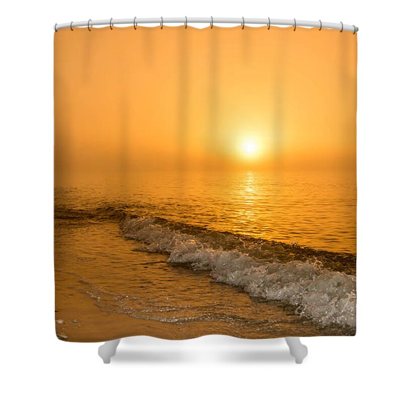 Orange Shower Curtain featuring the photograph Orange Sunrise by Patti Raine