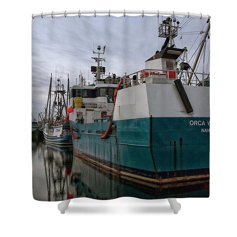 Fishing Boat Shower Curtain featuring the photograph Orca Warrior by Randy Hall