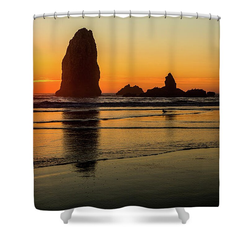 Oregon Shower Curtain featuring the photograph Oregon Coast by Walt Baker
