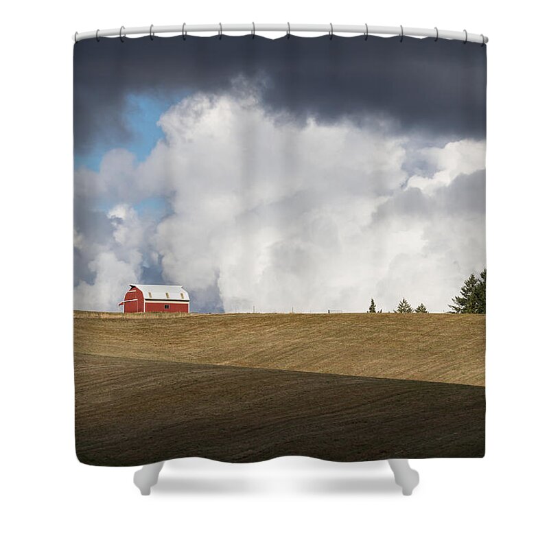 Agriculture Shower Curtain featuring the photograph Oregon Farm by Scott Slone
