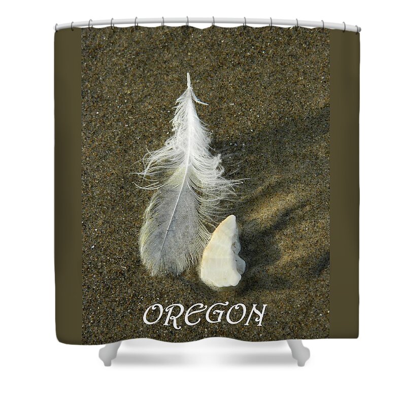Feathers Shower Curtain featuring the photograph Oregon Feather by Gallery Of Hope 