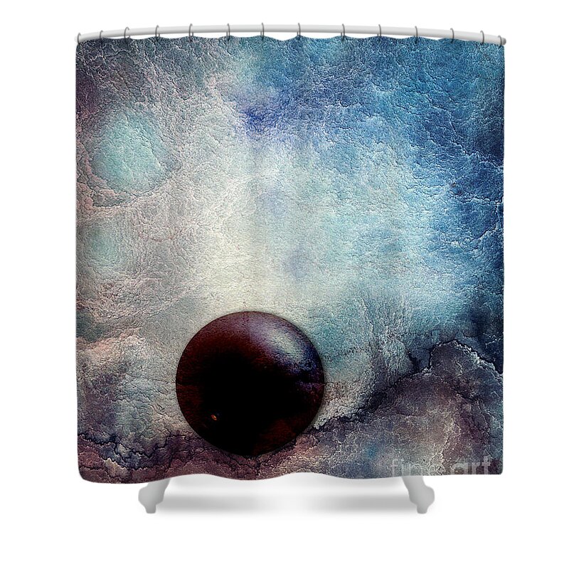 Abstract Shower Curtain featuring the digital art Organik by Aimelle Ml