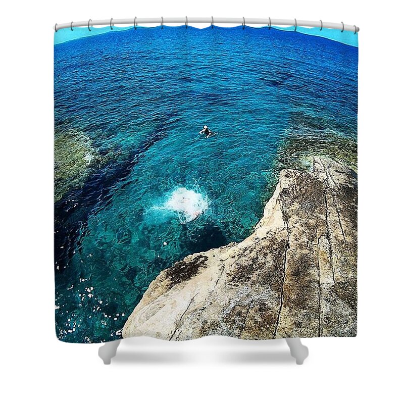 Curve Shower Curtain featuring the photograph Orizzonti Lontani by Simone Moncelsi