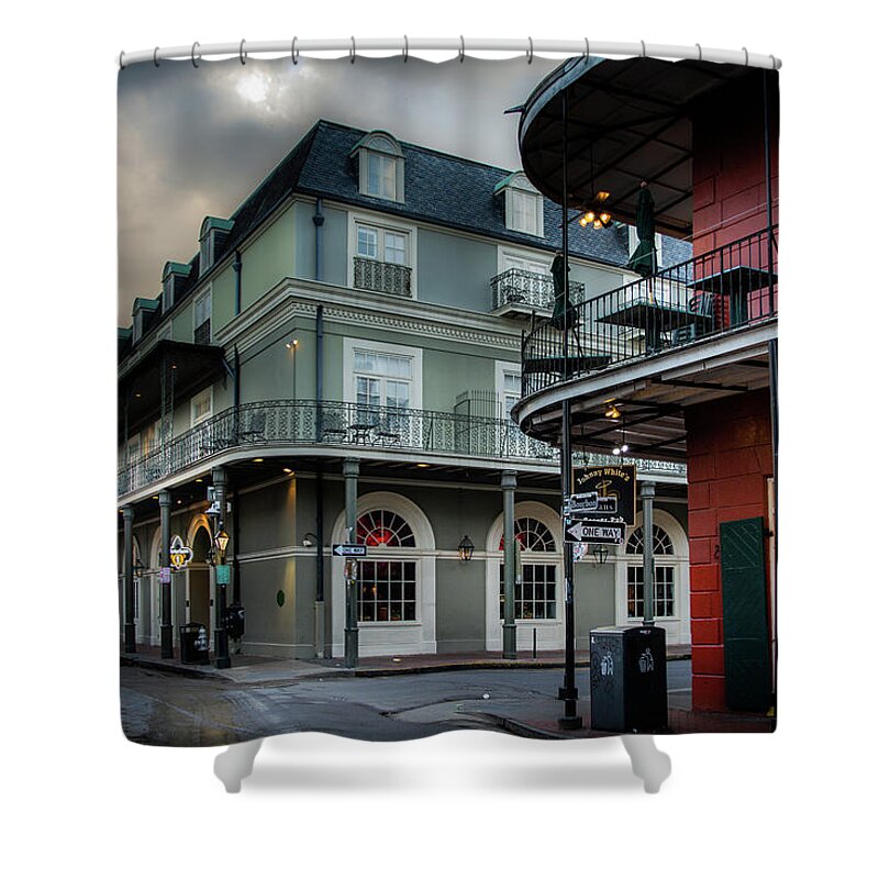 Fine Art New Orleans Shower Curtain featuring the photograph Orleans And Bourbon by Greg and Chrystal Mimbs