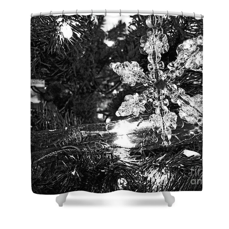 Christmas Shower Curtain featuring the photograph Ornamental Snowflake by Robert Knight