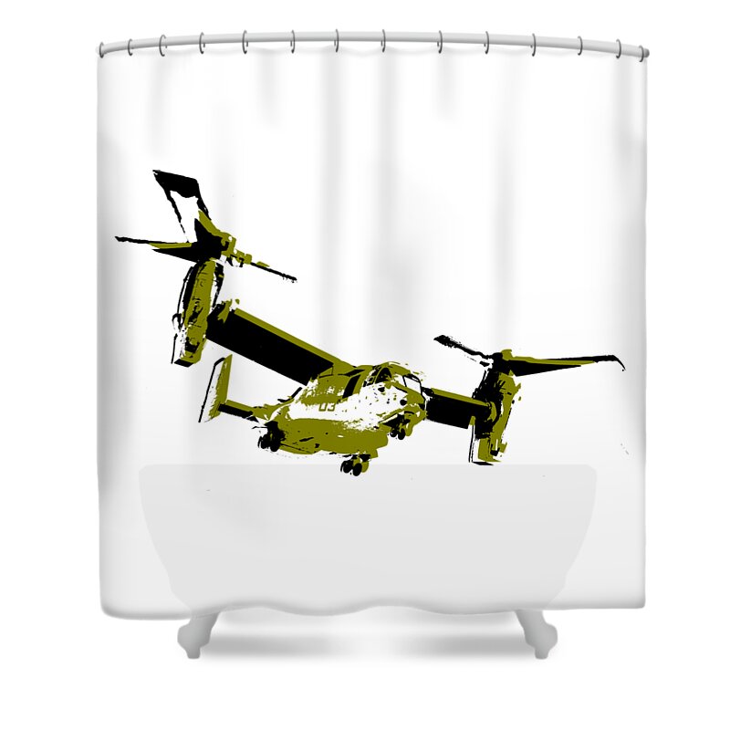 Osprey Shower Curtain featuring the digital art Osprey by Piotr Dulski