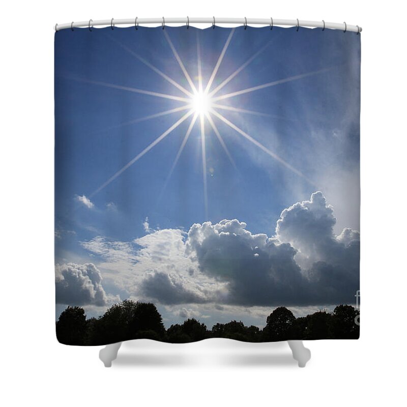 Sun Shower Curtain featuring the photograph Our Shining Star by Paula Guttilla