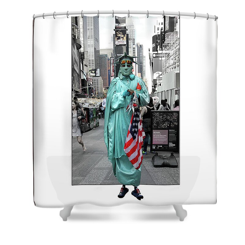 Statue Of Liberty Shower Curtain featuring the photograph Out of Frame by Jackson Pearson