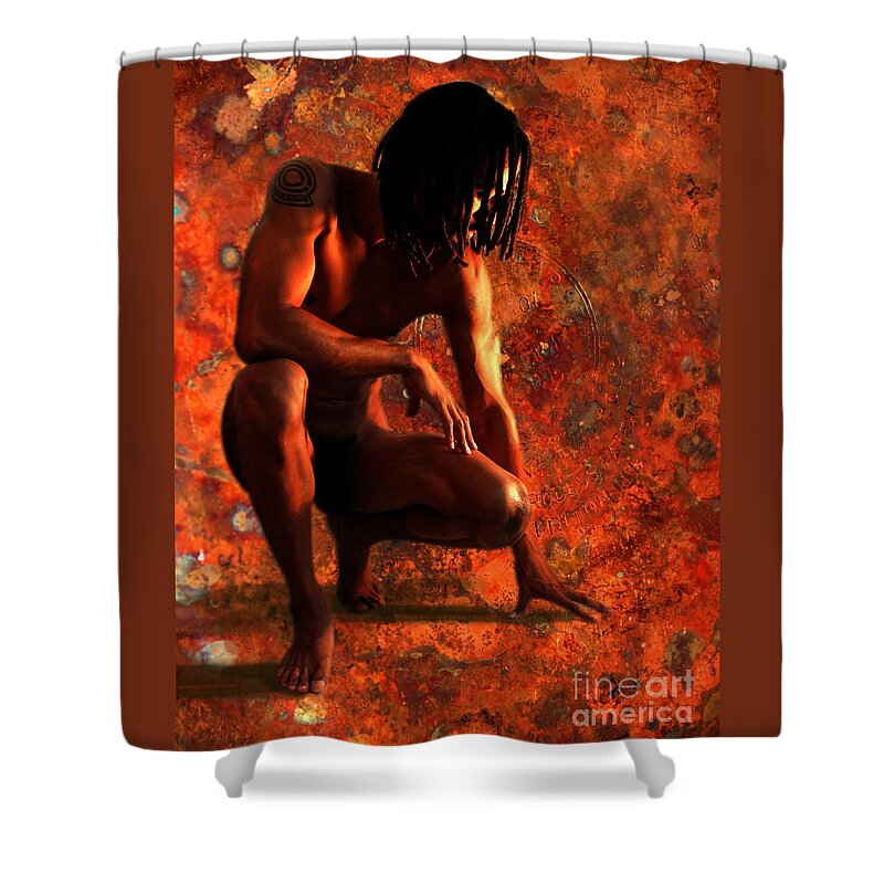 Figure Shower Curtain featuring the photograph Out of the Pan by Robert D McBain