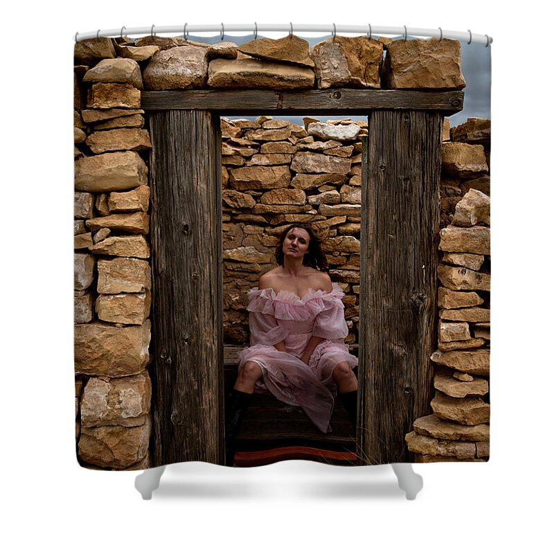 Woman Shower Curtain featuring the photograph Outdoor Outhouse by Scott Sawyer