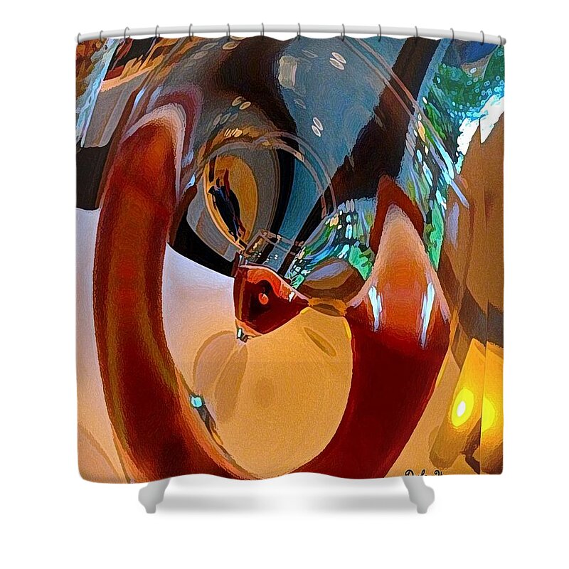 Hawaii Shower Curtain featuring the digital art Outlandish by Dorlea Ho
