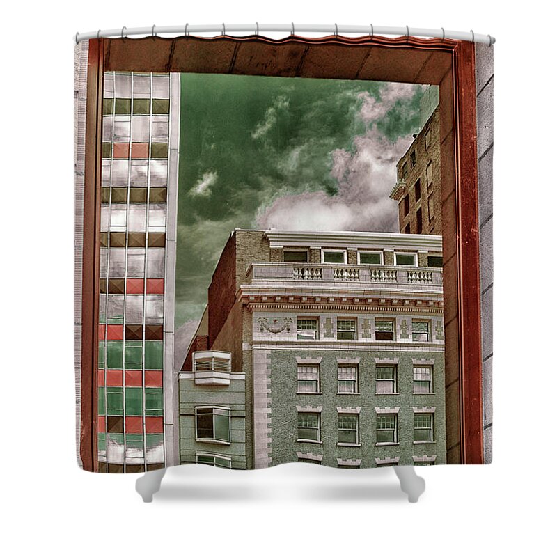 Chicago Shower Curtain featuring the photograph Outside reflection - 720 nm IR by Izet Kapetanovic