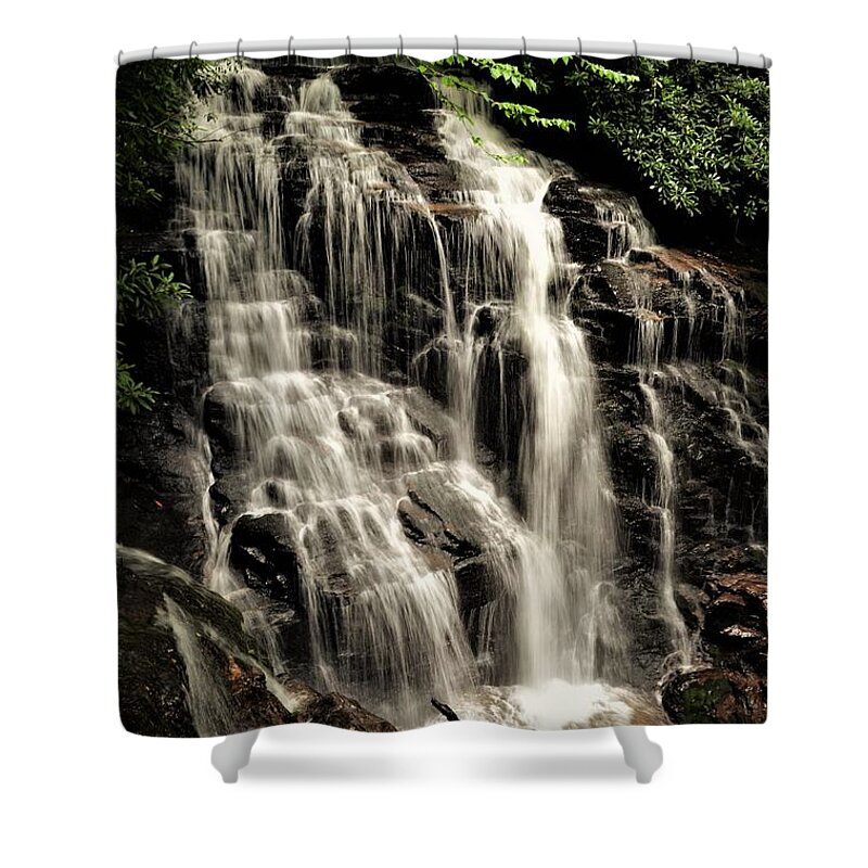 Waterfall Shower Curtain featuring the photograph Outstanding Afternoon by Chuck Brown
