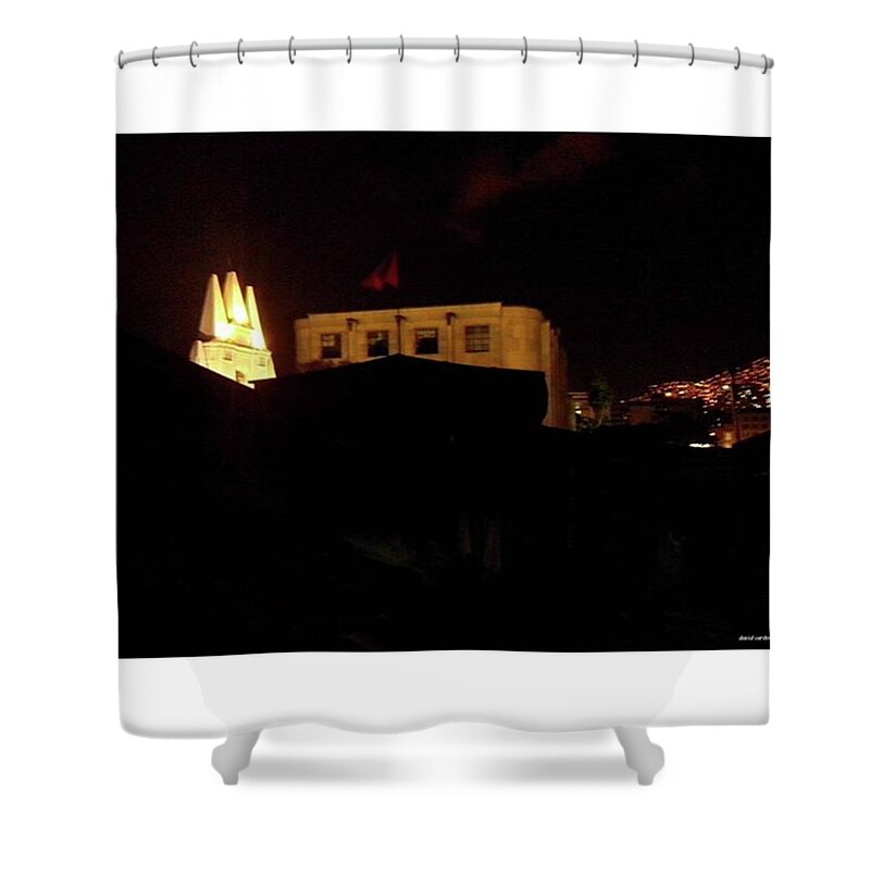 Urban Shower Curtain featuring the photograph Over by David Cardona