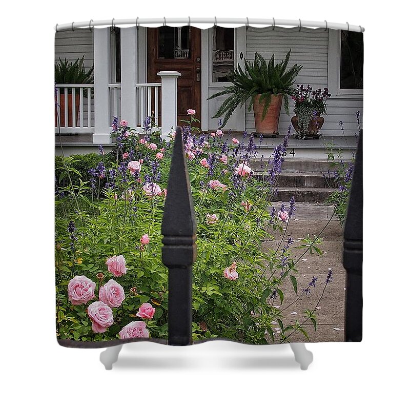 Gate Shower Curtain featuring the photograph Over the Gate by Buck Buchanan