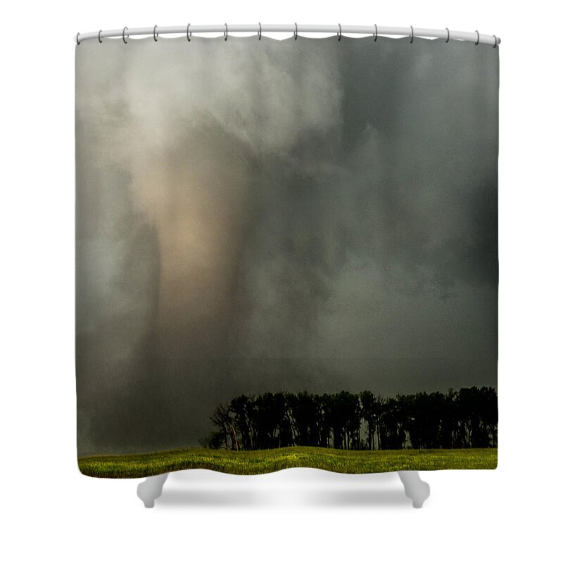 Tornado Shower Curtain featuring the photograph Over the Hill and Through the Woods by Marcus Hustedde