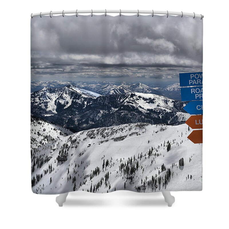 Mineral Basin Shower Curtain featuring the photograph Overlooking Mineral Basin by Adam Jewell