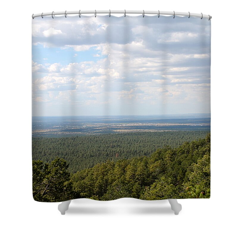 Pinetop Shower Curtain featuring the photograph Overlooking Pinetop by Pamela Walrath