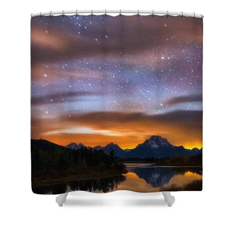 Starry Nights Shower Curtain featuring the photograph Oxbow Dreams by Darren White