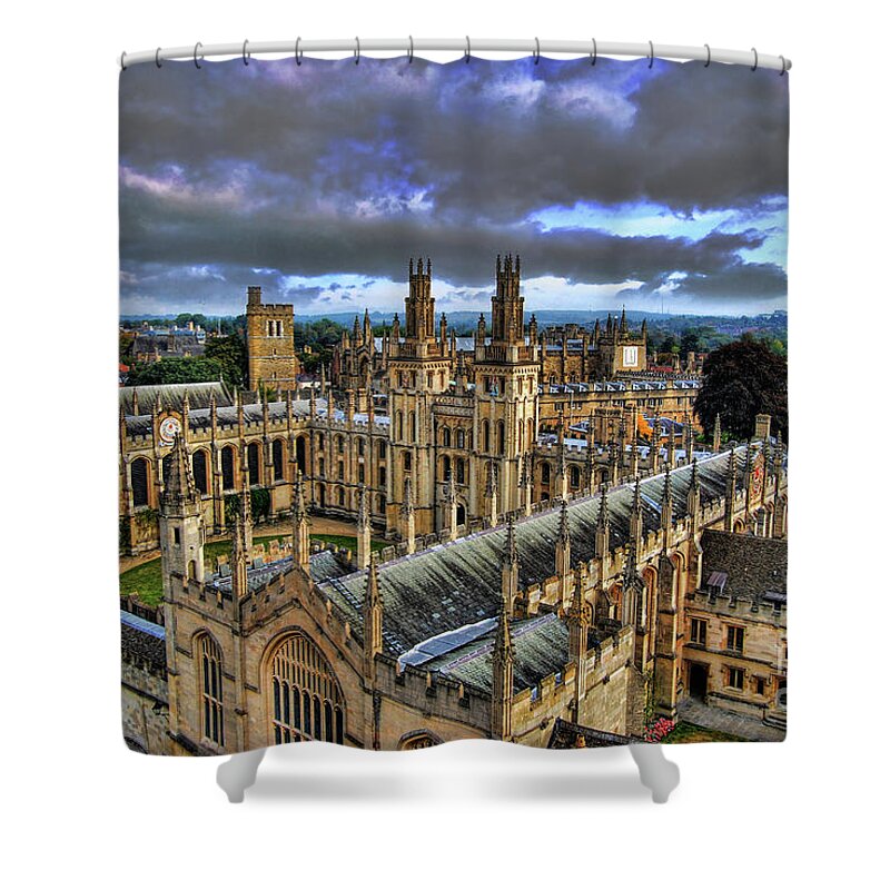 Oxford Shower Curtain featuring the photograph Oxford University - All Souls College by Yhun Suarez