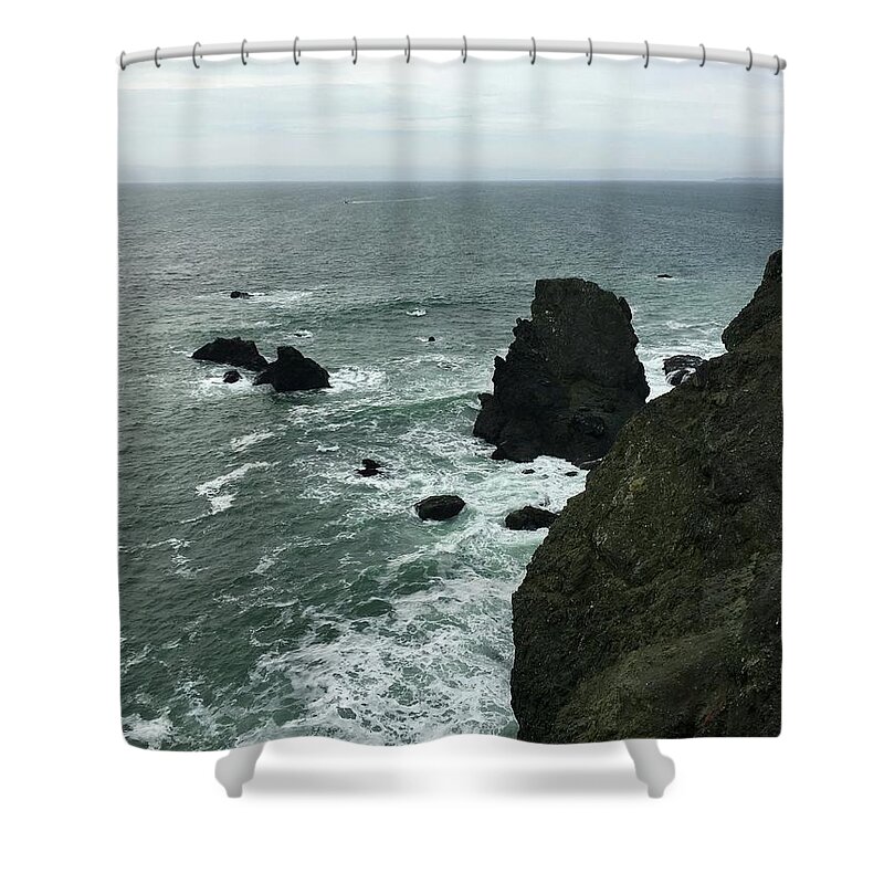 Ocean Shower Curtain featuring the photograph Pacific #1 by Dennis Richardson