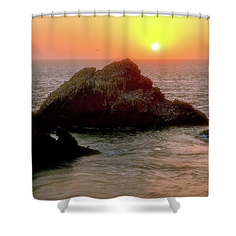 San Francisco Shower Curtain featuring the photograph Pacific Express by Ira Shander