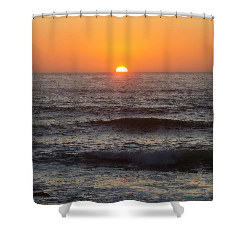 Sunset Shower Curtain featuring the photograph Pacific Sunset by Mark Miller