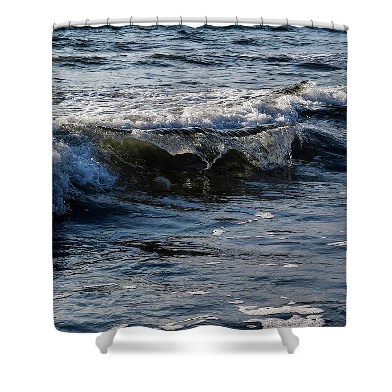 Waves Shower Curtain featuring the photograph Pacific Waves by Nicole Lloyd
