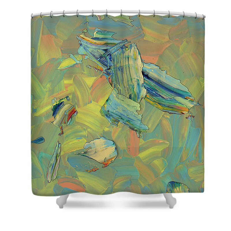 Abstract Shower Curtain featuring the painting Paint Number 61 by James W Johnson